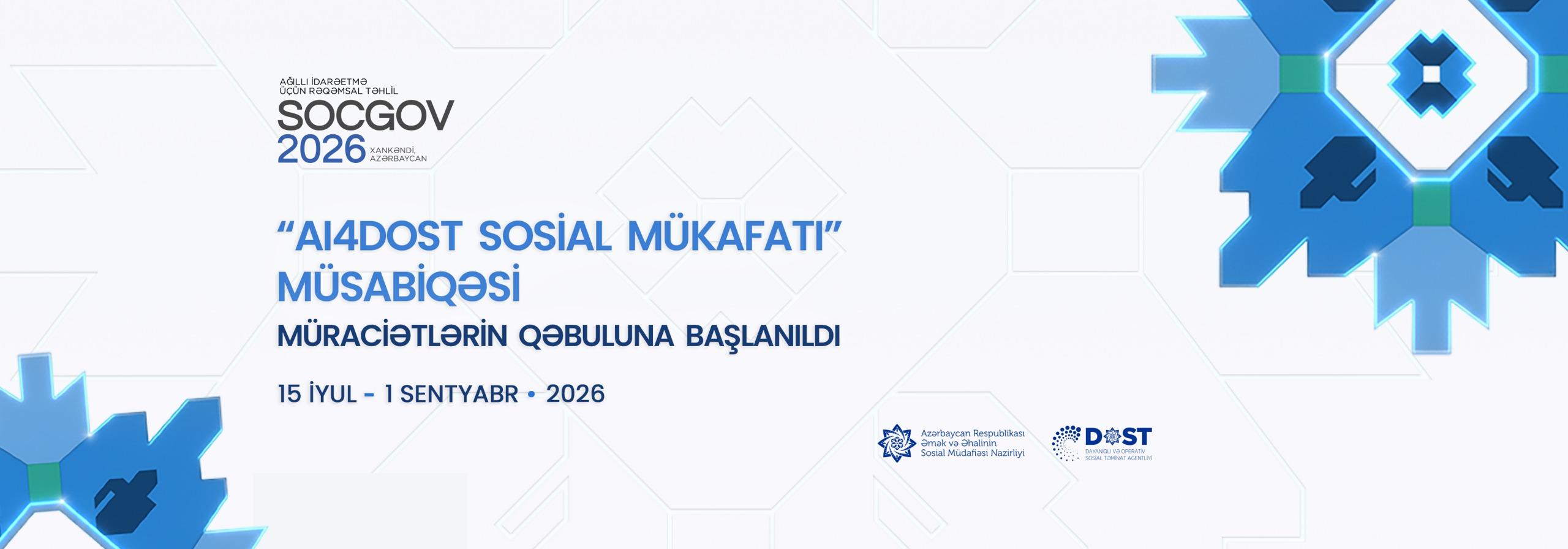 “AI4DOST Sosial Mükafatı 2026” müsabiqəsinə müraciət qəbuluna start verildi
