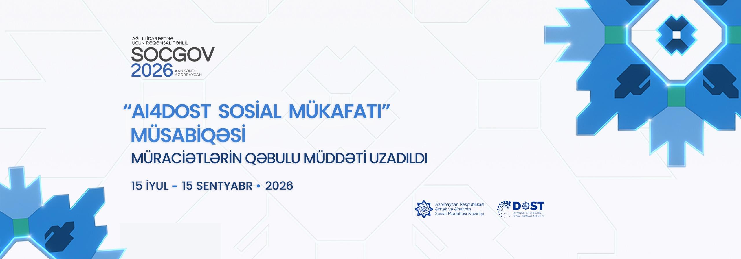 “AI4DOST Sosial Mükafatı” müsabiqəsinə müraciətlərin qəbulu müddəti uzadıldı