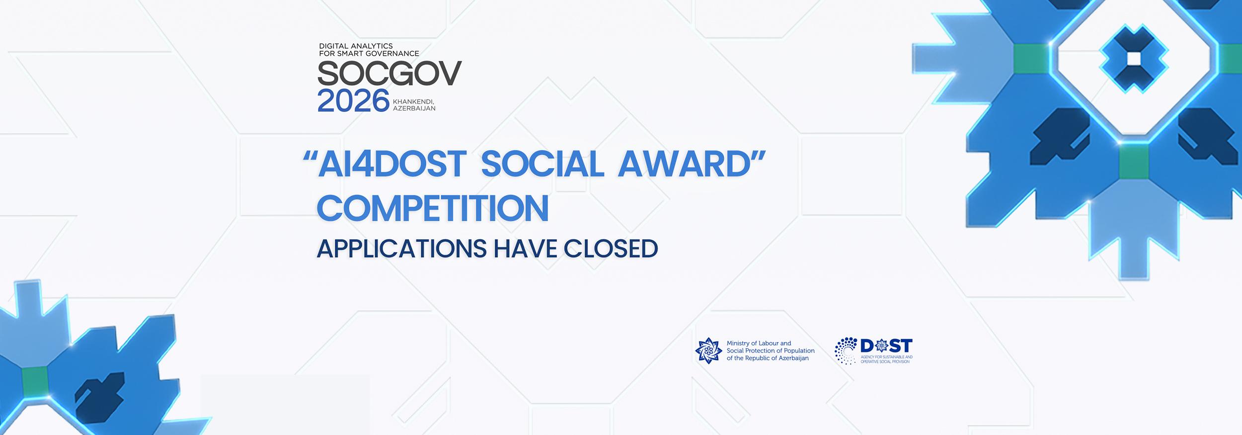 Applications for the “AI4DOST Social Award 2026” international competition have closed